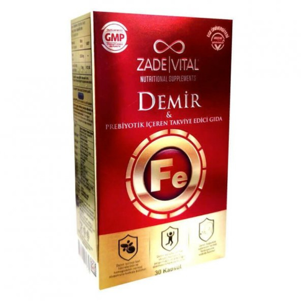 Zade Vital Iron (30 Kapsul) Kişisel Bakım Gereçleri Fiyatı