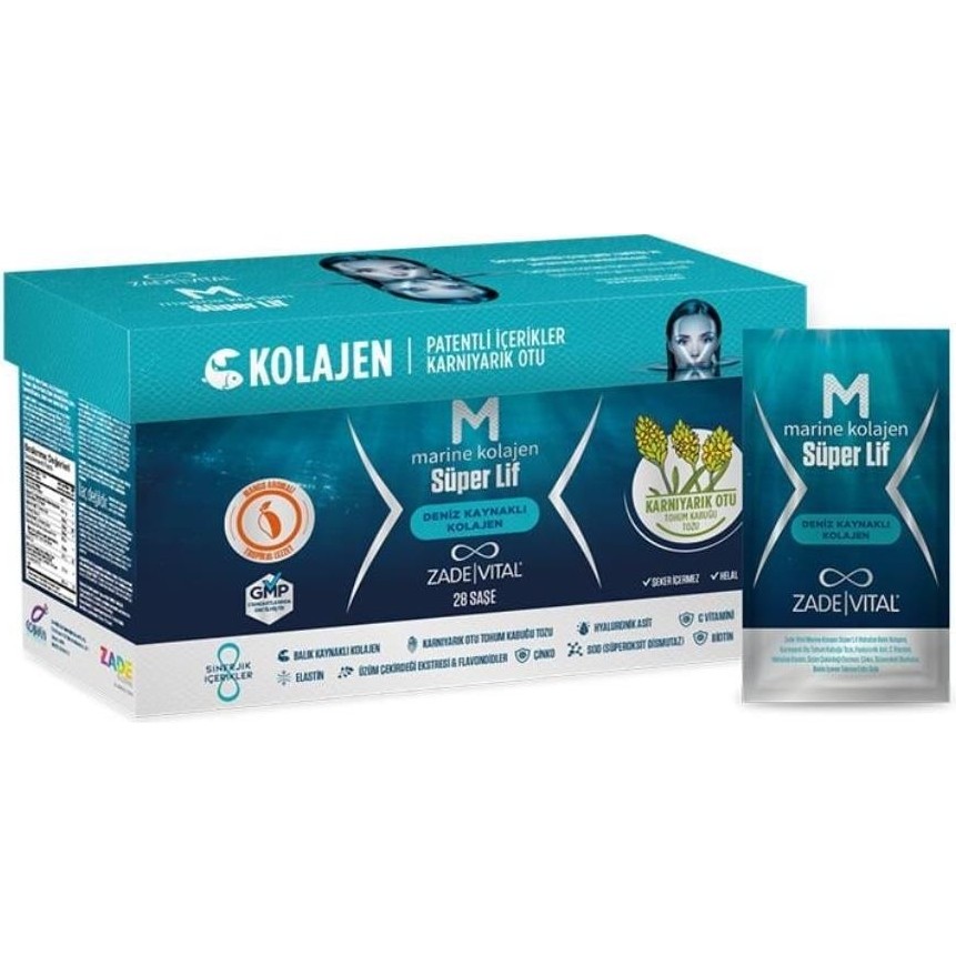 Zade Vital Süper Lif Marine Kolajen 28 Saşe Diğer Fiyatı
