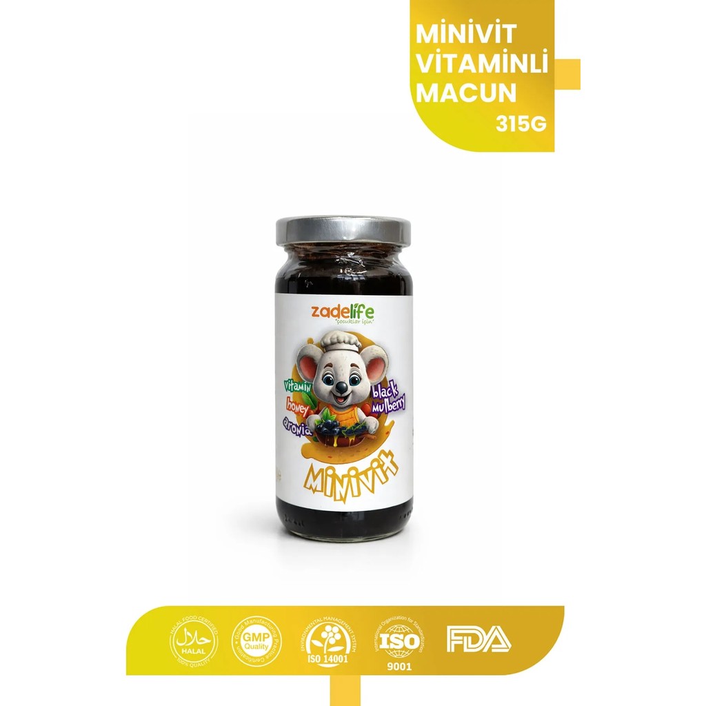 Zadelife Minivit 315 gr Vitaminli Macun Çocuklar İçin Doğal ve Katkısız Enerji Kaynağı Diğer Fiyatı