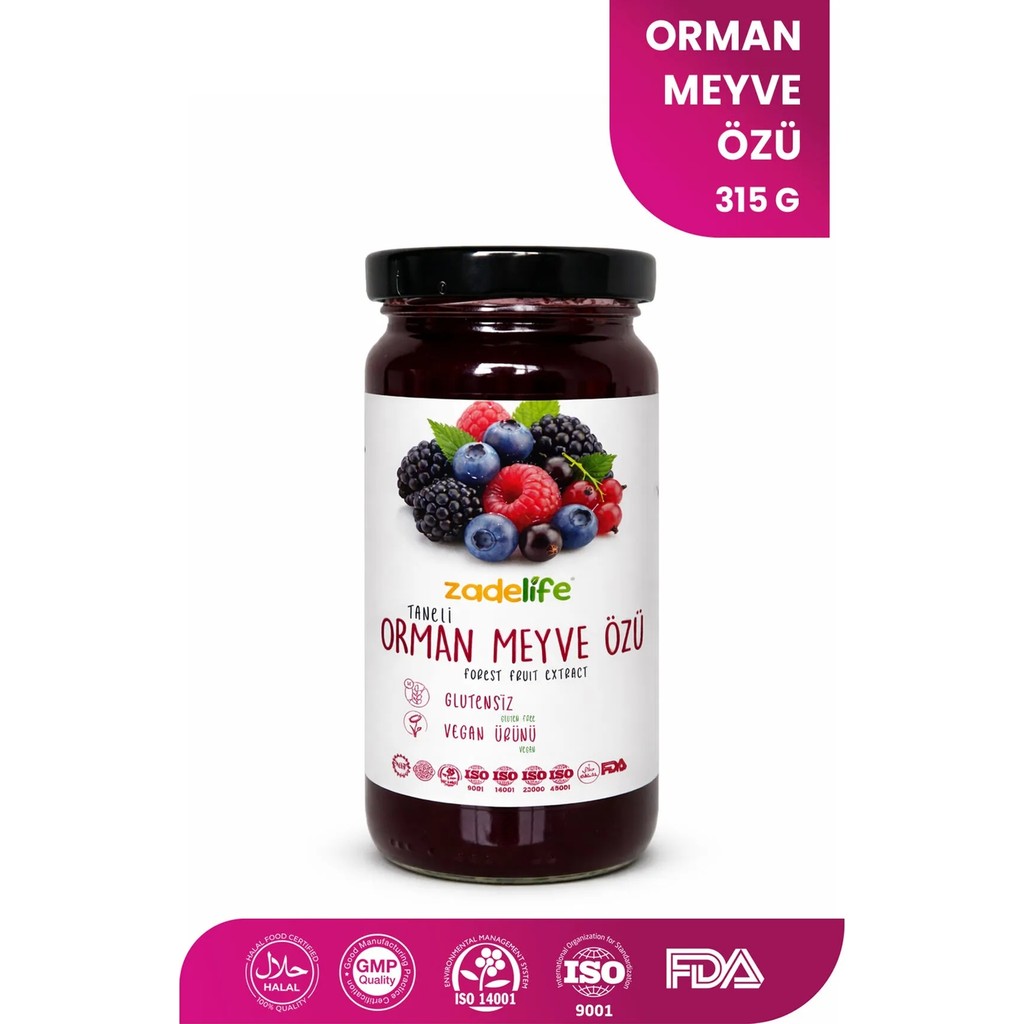 Zadelife Taneli Orman Meyve Özü 315 gr - Lansmana Özel Diğer Fiyatı