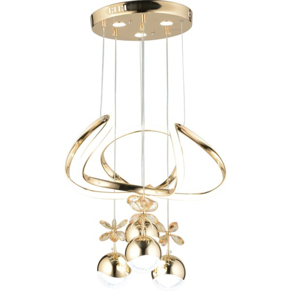 Zage Aydınlatma A Modern 3 Renk Ledli Tasarım Sarkıt Gold Sarı Avize - 5'li Avize Fiyatı
