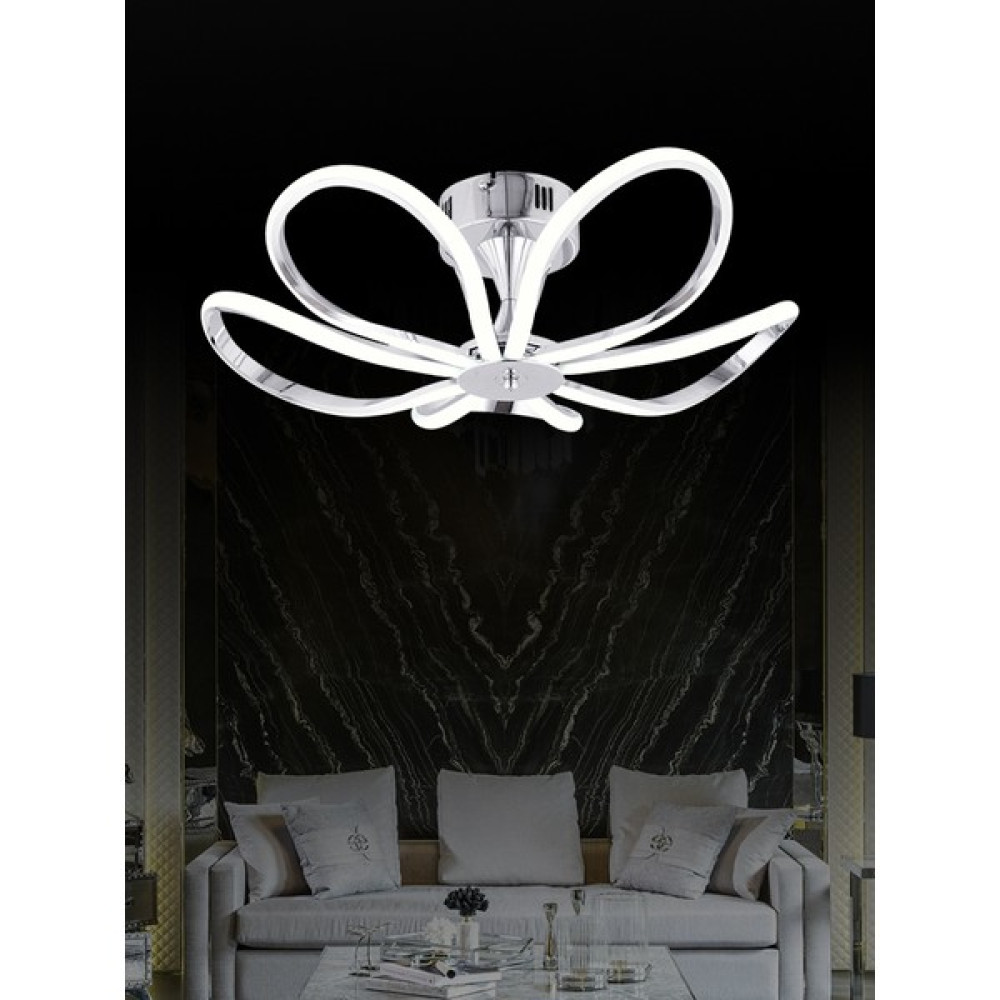 Zage Aydınlatma A Modern Elegance Beyaz Led'li Krom Plafonyer Avize - 5'li Avize Fiyatı