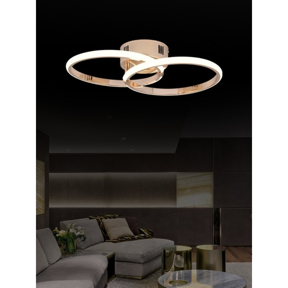 Zage Aydınlatma A+ Modern Elegance Kare 3 Renk Led'li Gold Sarı Plafonyer Avize Avize Fiyatı