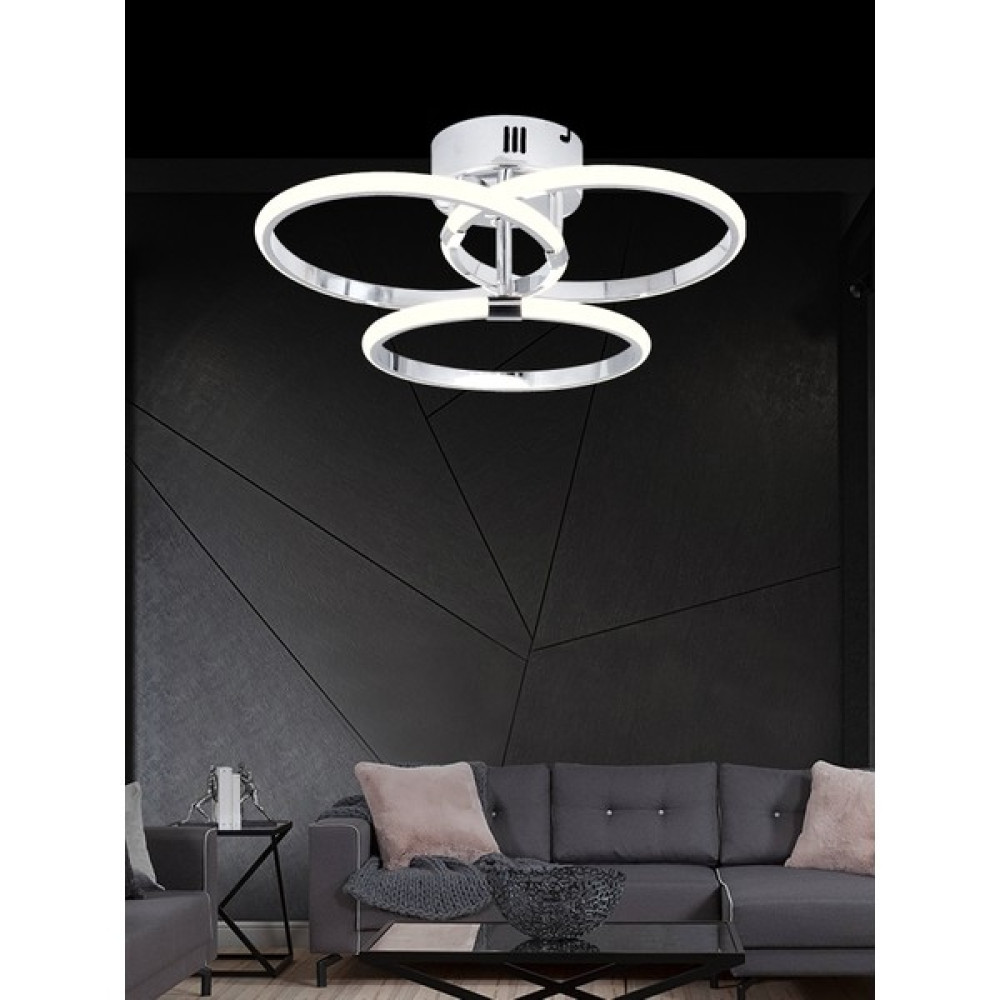 Zage Aydınlatma A + Modern Elegance Yuvarlak 3 Renk Led'li Krom Plafonyer Avize Avize Fiyatı