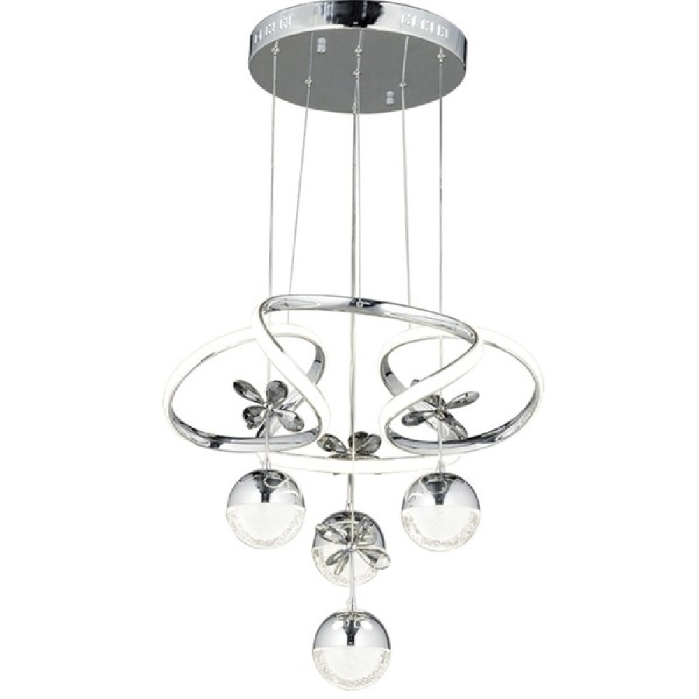 Zage Aydınlatma Modern Ultra Lüks Elegance Beyaz Power Led'li Krom 5'li Sarkıt Avize Avize Fiyatı