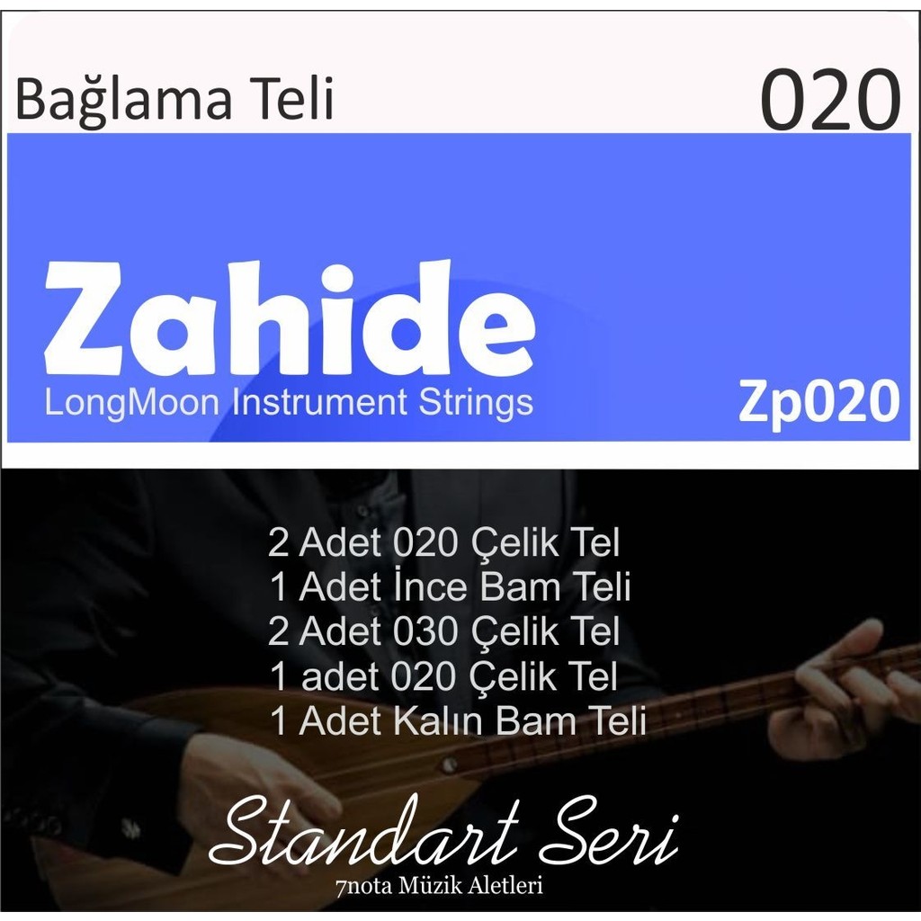 Zahide ZP20 Uzun Saz Teli Takım 0.20 Uzun Sap Bağlama Teli ( 2 Adet Mızrap Hedyeli ) Diğer Fiyatı