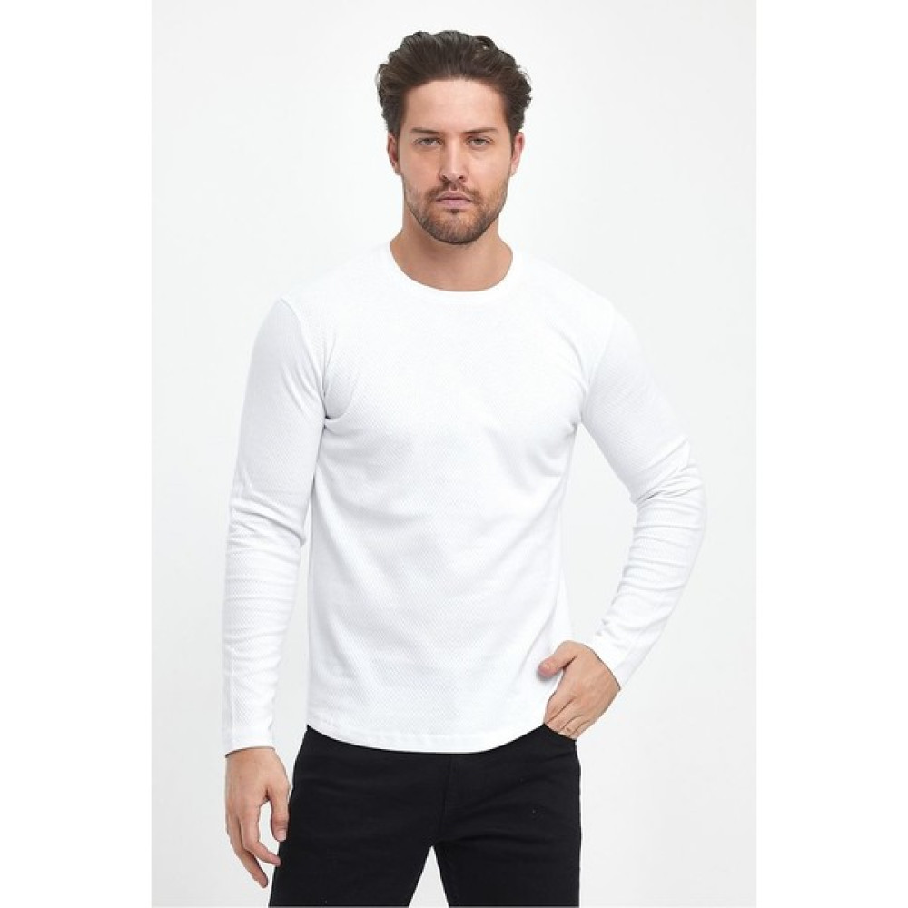 Zair Collection Petek Kumaş  Slim/dar Kesim Bisiklet Yaka Basic Ince Erkek Kazak Erkek Kazak & Süveter & Triko Fiyatı