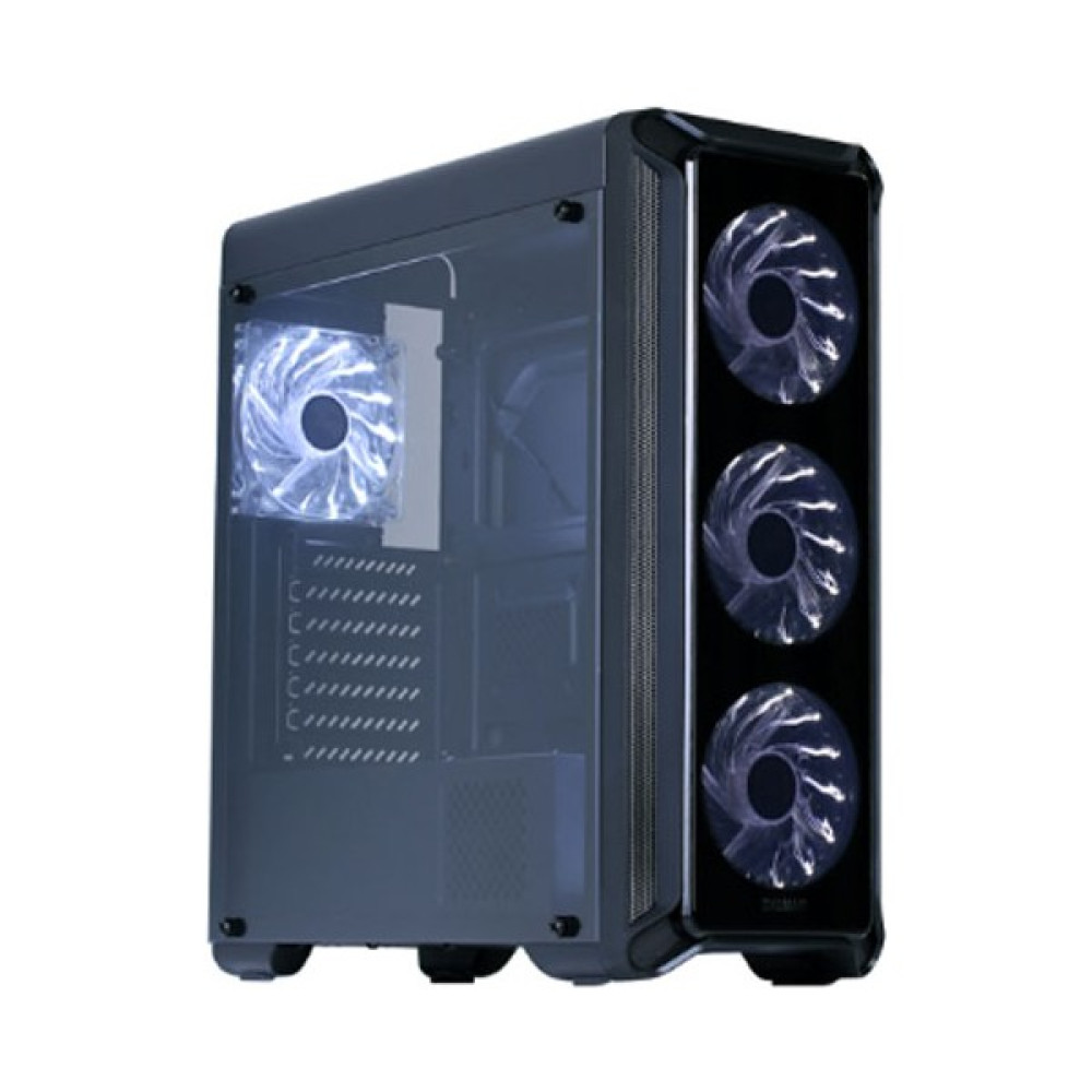 Zalman I3 Edge Serisi Cam Panel 4 Adet 12CM Beyaz LED Fanlı USB 3,0 Bilgisayar Kasa - Siyah PC Kasaları Fiyatı
