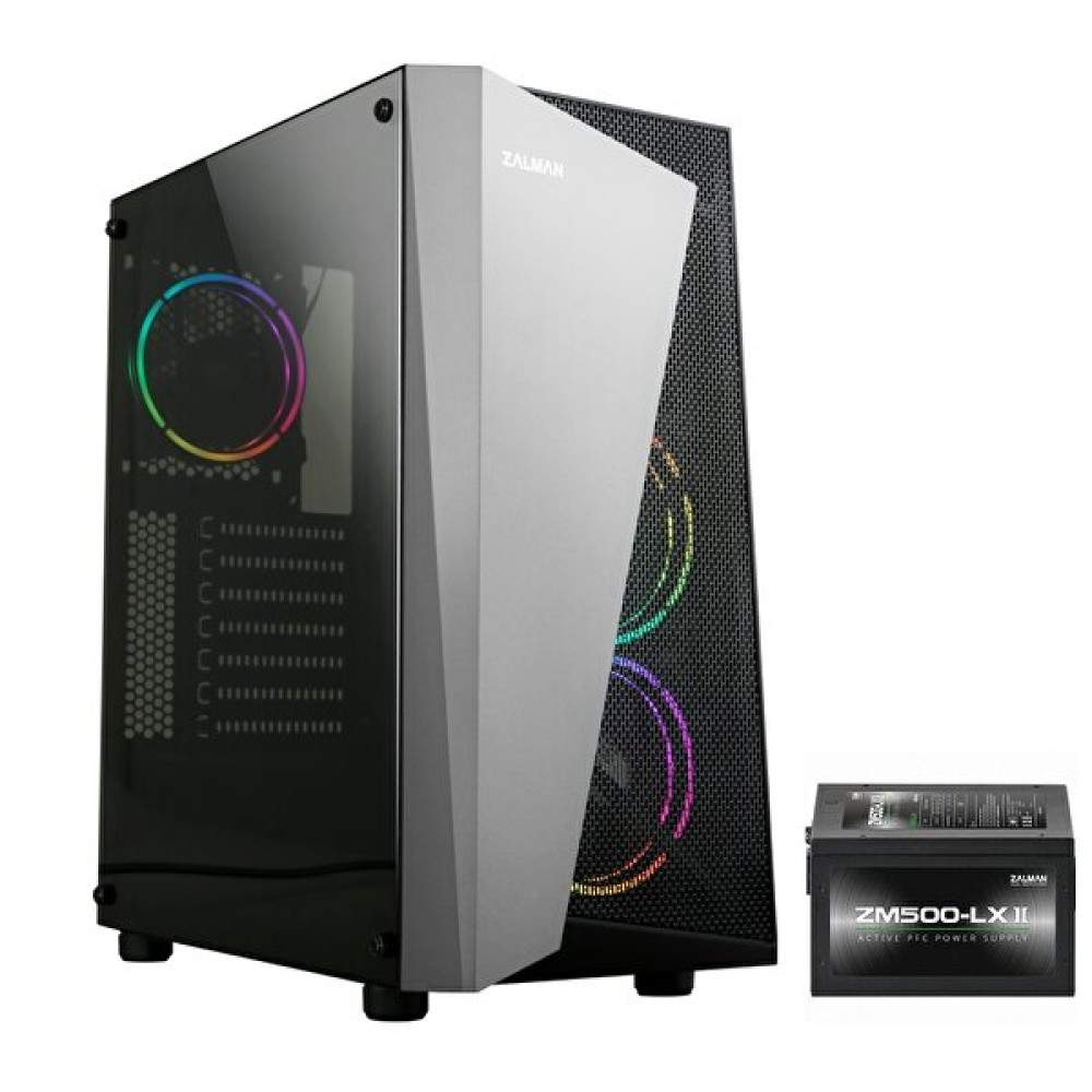 Zalman S4-Plus(BL) 500W Usb 3.0 RGB Fan Atx Mid-Tower Siyah Gaming Kasa Masaüstü Bilgisayar Fiyatı