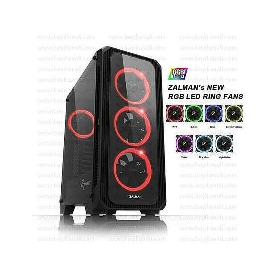 Zalman Z7 Neo 700W Mid Tower Rgb Siyah Kasa PC Kasaları Fiyatı
