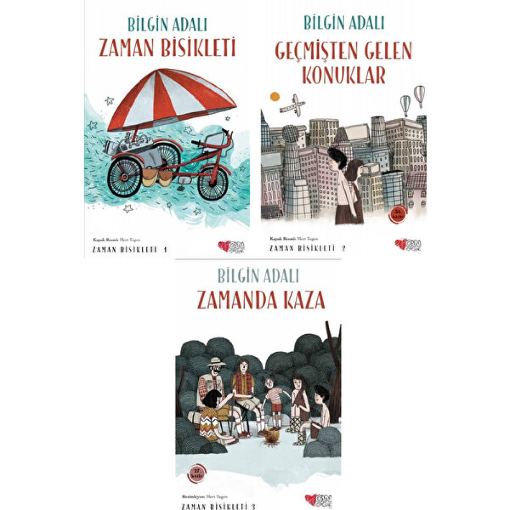 Zaman Bisikleti Serisi 3 Kitap Set Bilgin Adalı (Zaman Bisikleti, Geçmişten Gelen Konuklar, Zamanda Kaza) Çocuk Öykü Fiyatı