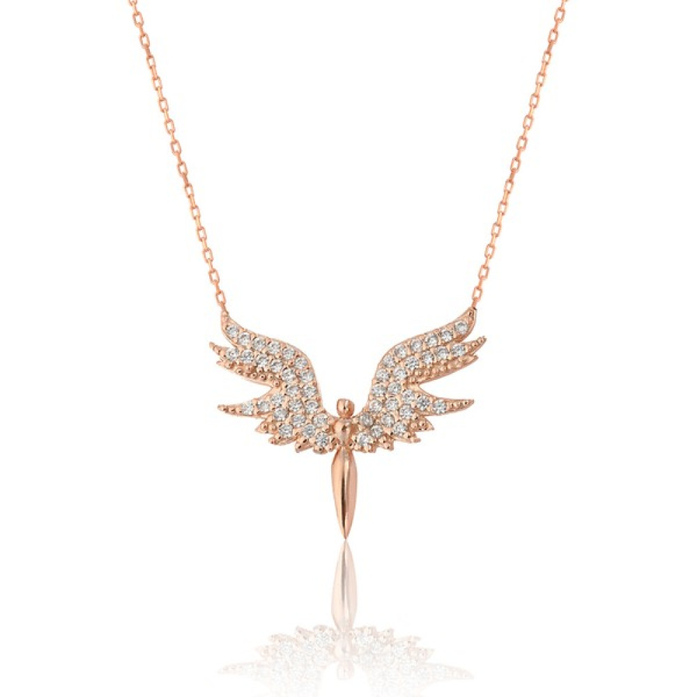 Zanaat Silver 925 Ayar Gümüş Mikail Meleği Kolye Küçük Model - Rose Gümüş Kolye Fiyatı