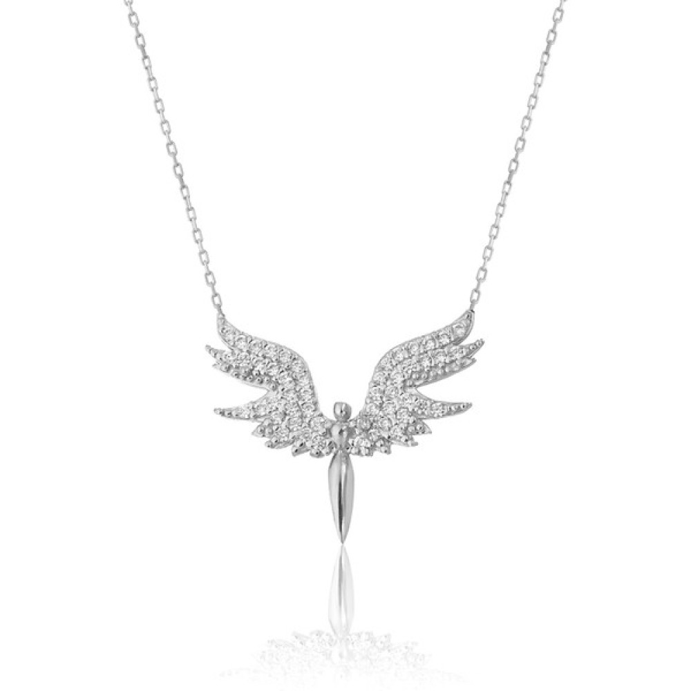 Zanaat Silver 925 Ayar Gümüş Rodyum Mikail Meleği Kolye Küçük Model Gümüş Kolye Fiyatı