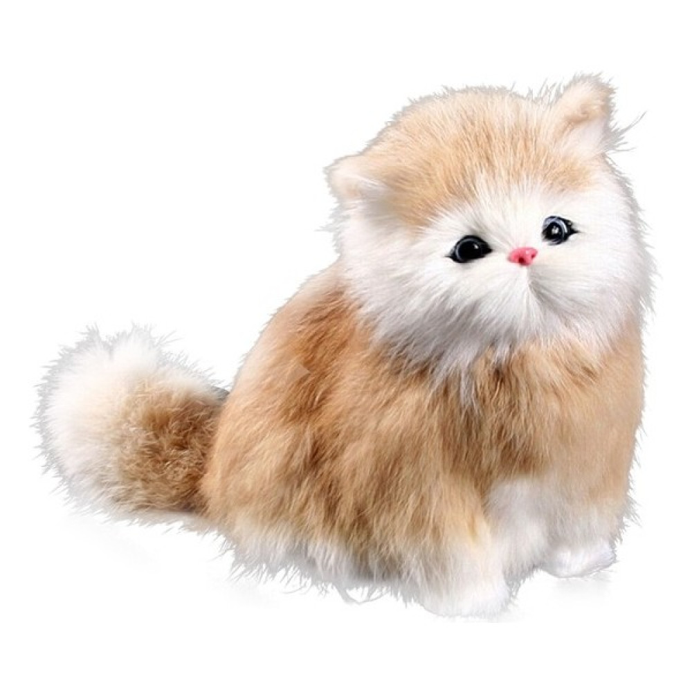 Zaox 20CM Gerçekçi Sondaj Kedi Şekli Peluş Simülasyon (Yurt Dışından) - Kahverengi - Sarı - 16 cm Peluş Oyuncaklar Fiyatı