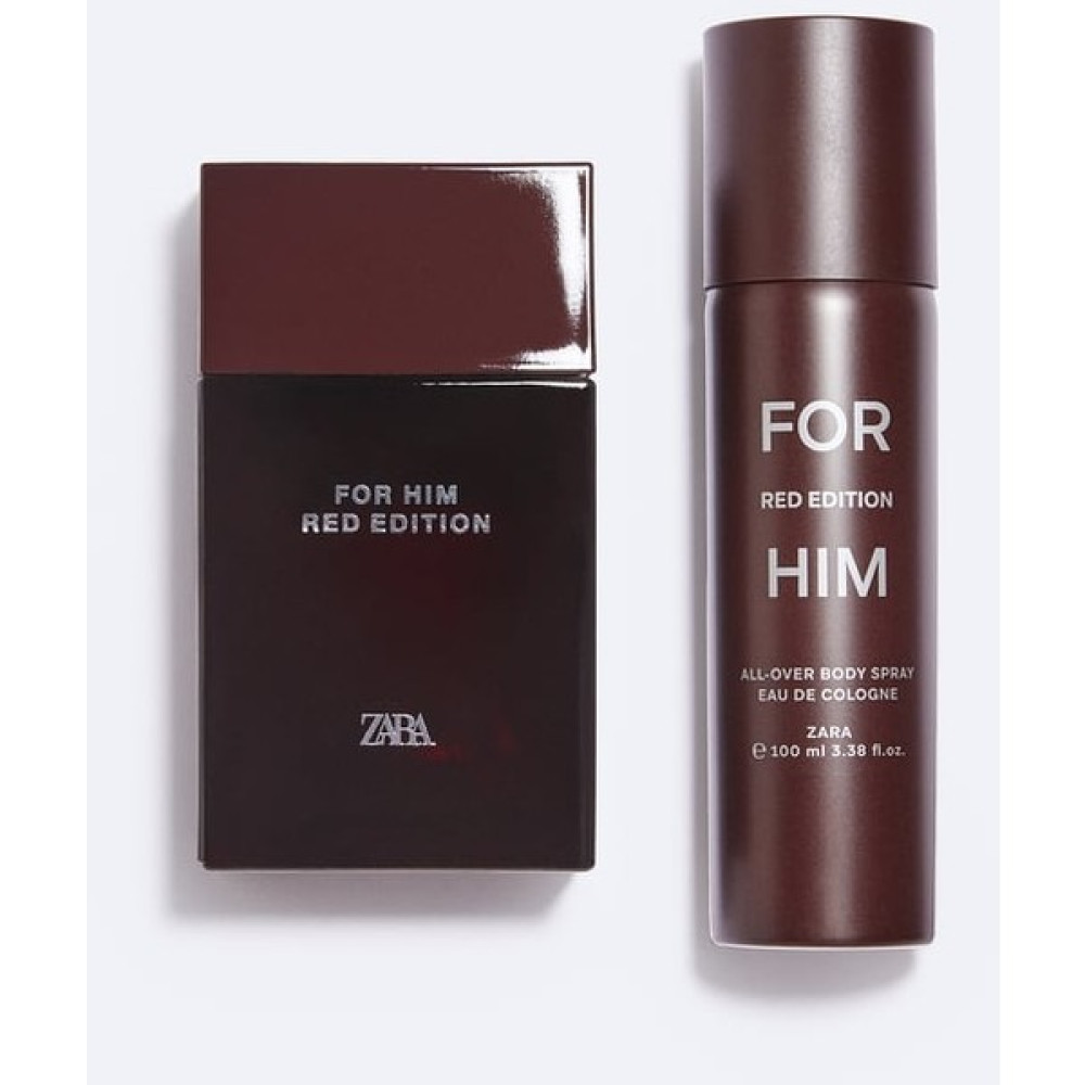 Zara For Him Red Edition Eau De Parfum 100 ml + All-Over Vücut Spreyi Eau De Cologne 100 ml Erkek Parfümleri Fiyatı