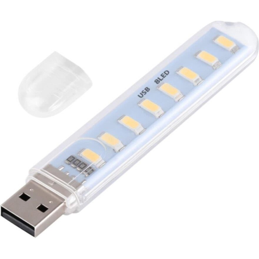 Zauss 8 LED Beyaz Işık Taşınabilir Mini USB LED Lamba 5730 Smd Kamp Stick LED Diğer Fiyatı