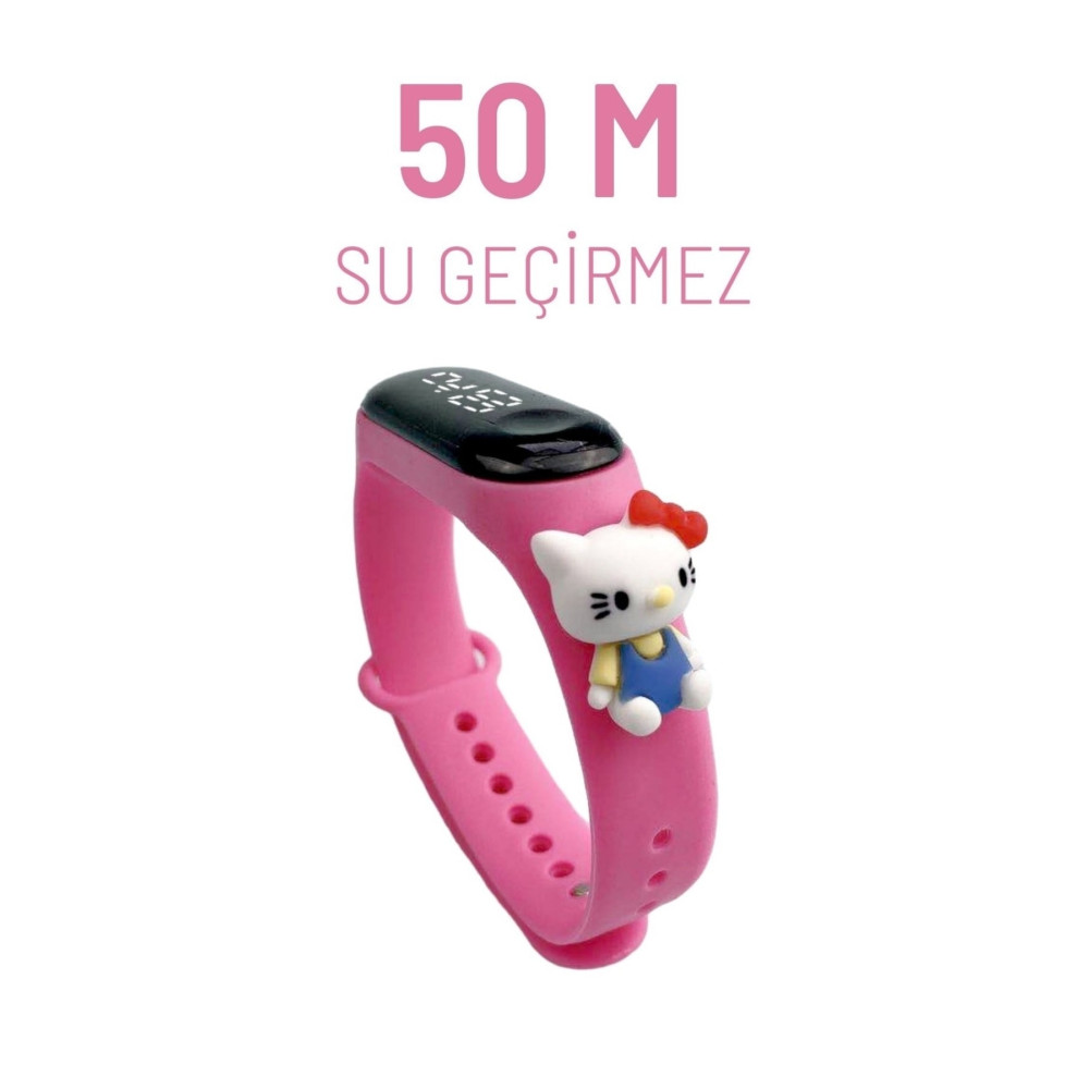 ZAVİRA Çocuk Kol Saati Led Dokunmatik Su Geçirmez Hello Kitty Saat Fiyatı