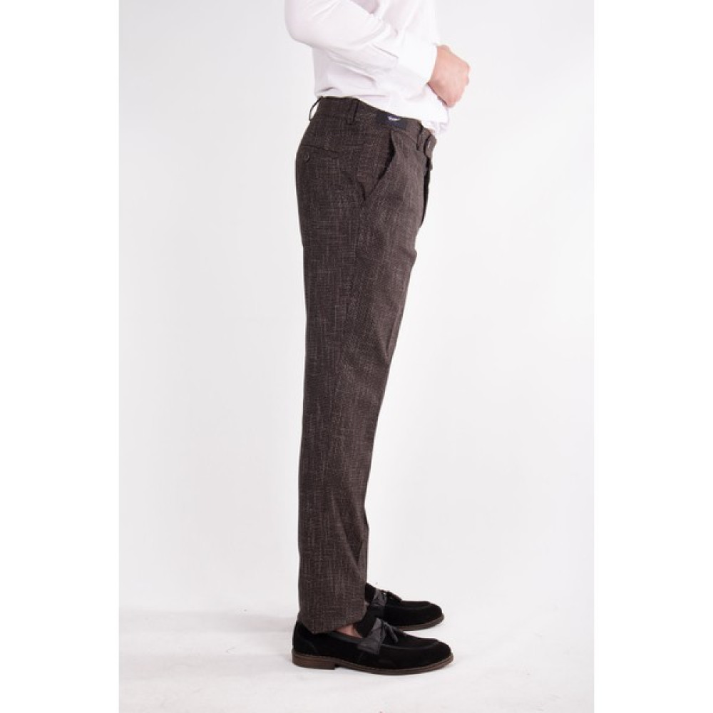 Zayfa Kahve Efektli Slimfit Erkek Keten Pantolon Erkek Pantolon Fiyatı