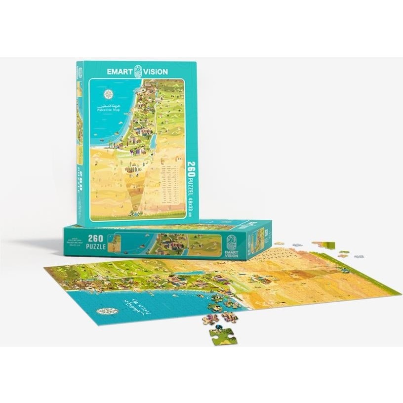 Zaytoon Puzzle, 260 Parçalık Filistin Haritası Yüksek Kalite Puzzle Anne Bebek Oyuncak Fiyatı