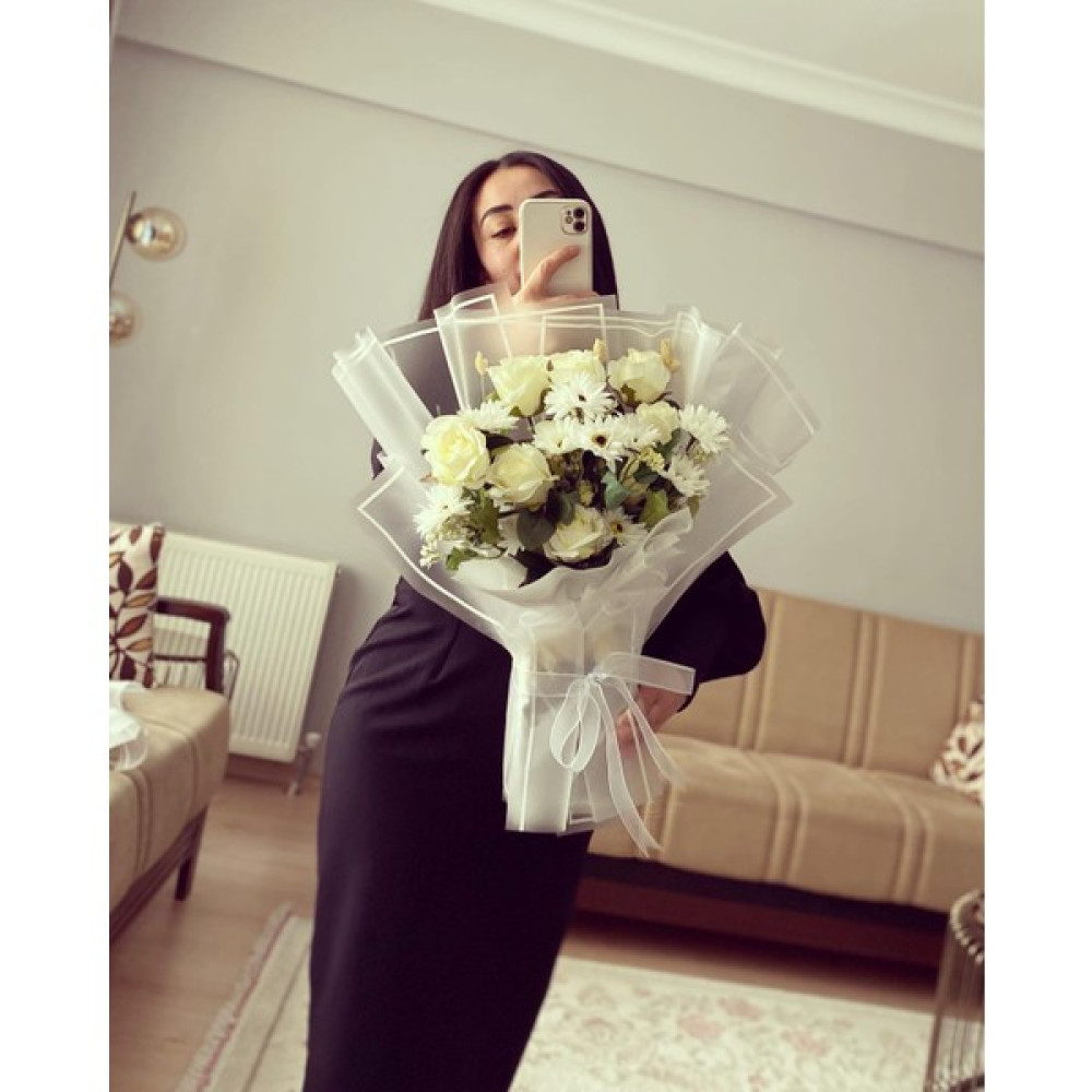 Z&B Flowers Beyaz Gül Kız Isteme Çiçeği,söz Çiçeği,yapay Çiçek,hediyelik Ev & Dekorasyon Aksesuarları Fiyatı