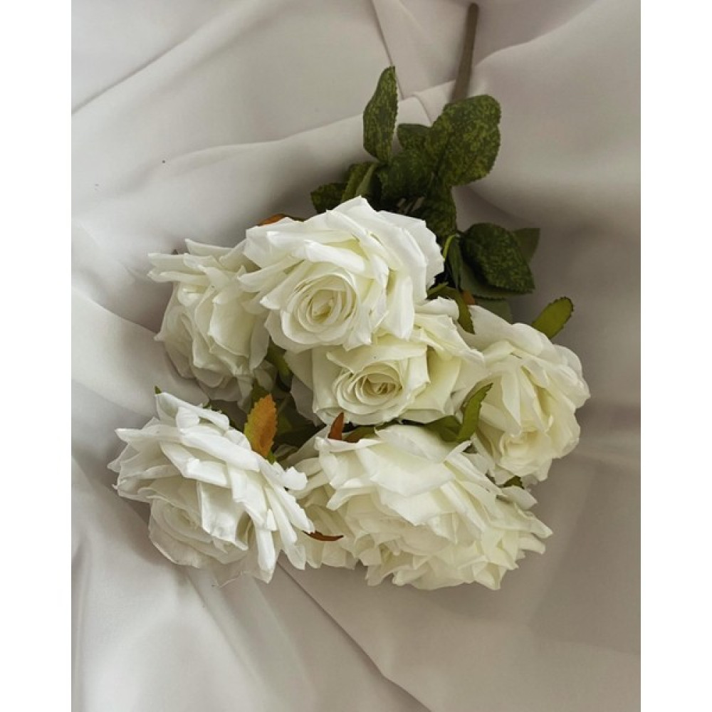 Zb Flowers Gerçek Gibi Görünen Yapay Çiçek Demeti Krem Gül,vazo Çiçeği,masa Çiçeği Ev & Dekorasyon Aksesuarları Fiyatı