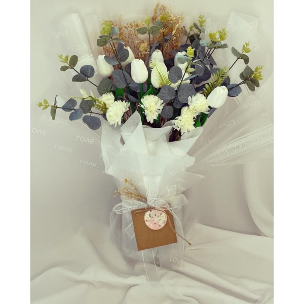 Zb Flowers Islak Lale Buketi,papatyalı Çiçek Buketi,sevgiliye Hediye,anneye Hediye,doğum Günü Hediyesi Ev & Dekorasyon Aksesuarları Fiyatı