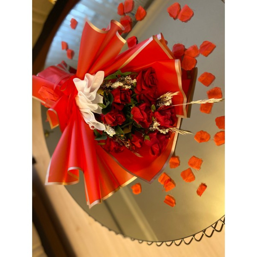 Z&B Flowers Kız Isteme Çiçeği Hediyelik Çiçek Buketi Yapay Kırmızı Gül Ev & Dekorasyon Aksesuarları Fiyatı