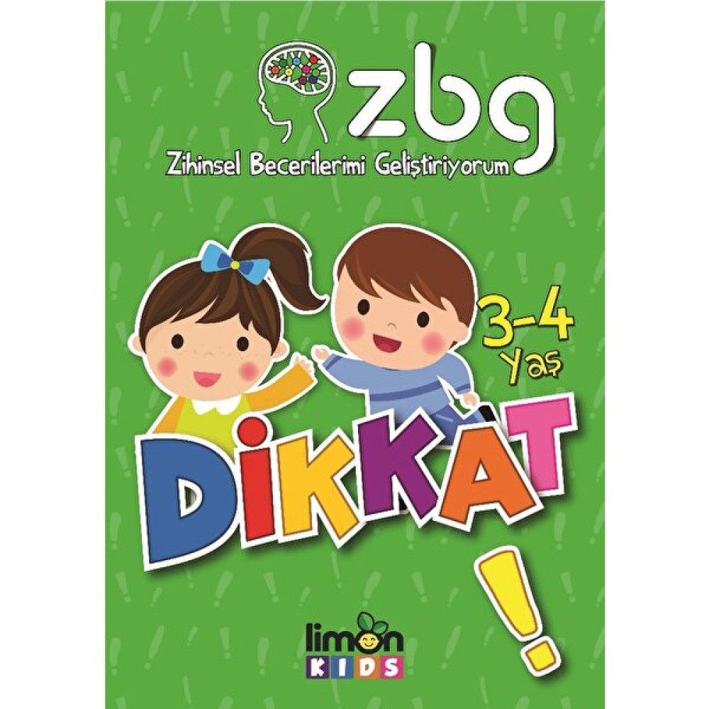 ZBG Zihinsel Becerilerimi Geliştiriyorum: Dikkat (3-4 Yaş) Zihinsel Gelişim Kitapları Fiyatı