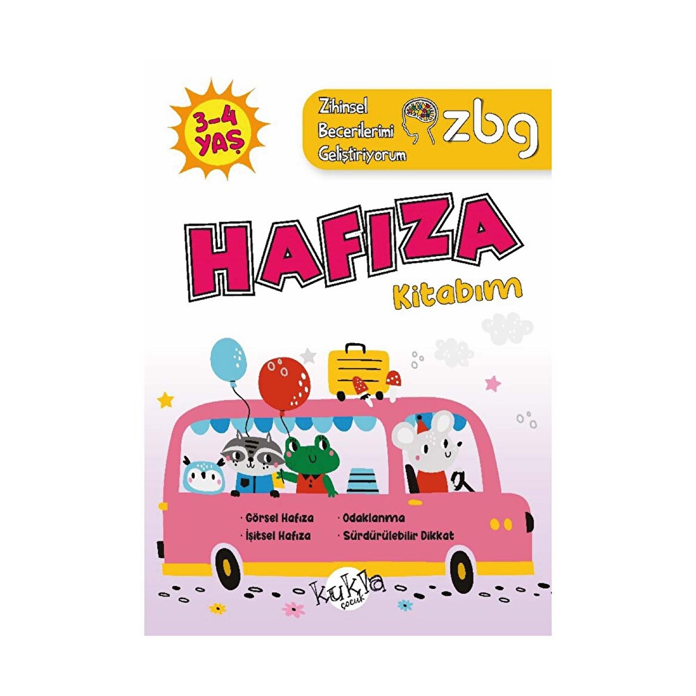 Zbg Zihinsel Becerilerimi Geliştiriyorum Hafıza Kitabım 3-4 Yaş Diğer Fiyatı