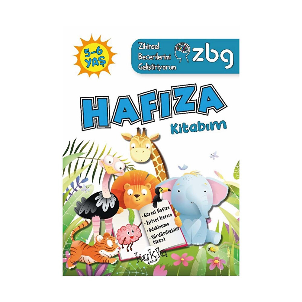 Zbg Zihinsel Becerilerimi Geliştiriyorum Hafıza Kitabım 5-6 Yaş Diğer Fiyatı