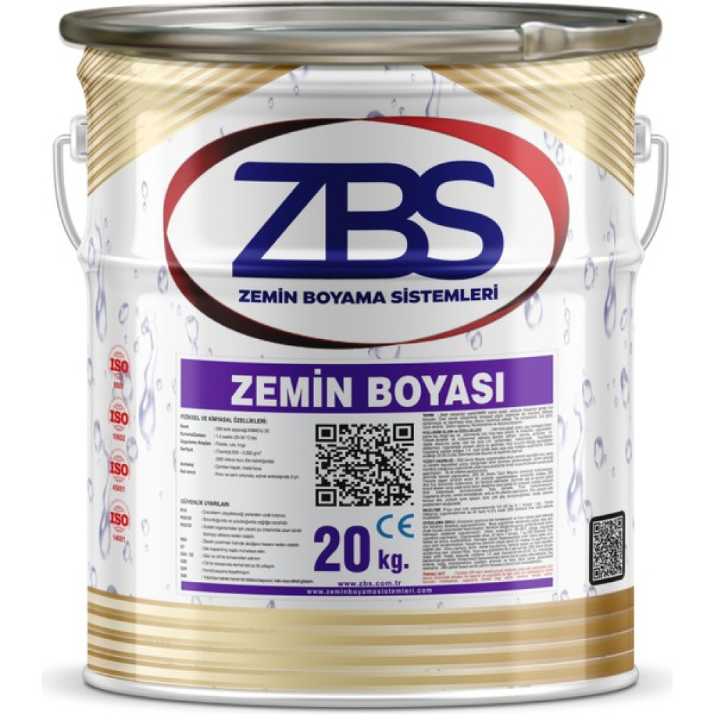 ZBS Zemin Boyası 20 kg Açık Gri RAL-7035 İç Cephe Duvar Boyası Fiyatı