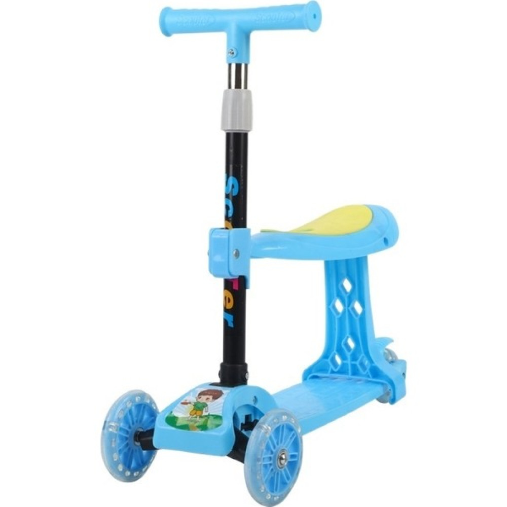 ZC Çocuk Katlanabilir Tek Pedallı Scooter (Yurt Dışından) - Açık Mavi Açık Hava, Deniz ve Spor Oyuncakları Fiyatı
