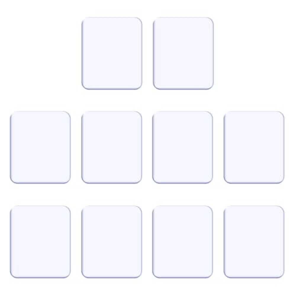 ZC GEL Sticky Gel Pads (10 Pack), As Seen On TV Removable Traceless Gripping Pad Washable Reusable Anti Slip Pad for Car Dashboard Office Home Stick Anything Anywhere, Clear