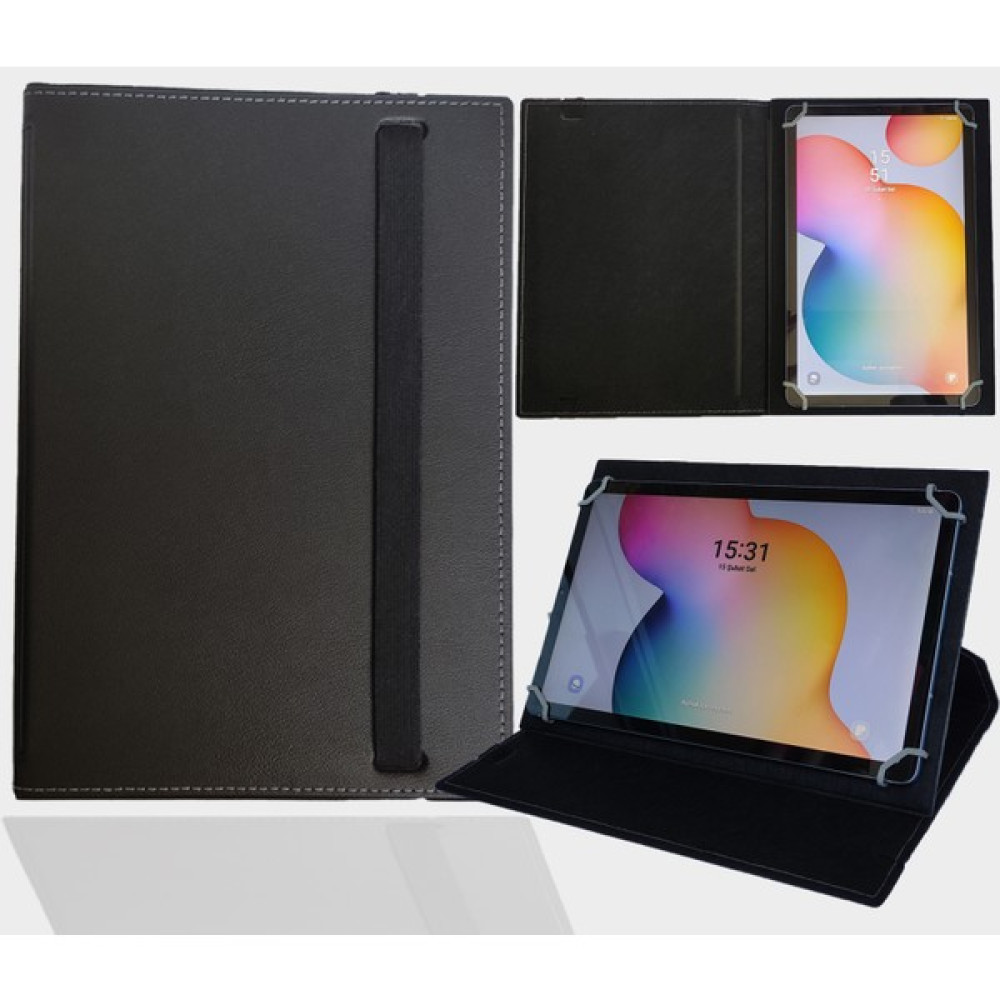 ZDN Case Lg G Pad 8.3 - LGV500 - 8.3" Tablet Uyumlu Standlı Üniversal Kapaklı Tablet Kılıfı - Siyah Tablet Kılıfı Fiyatı
