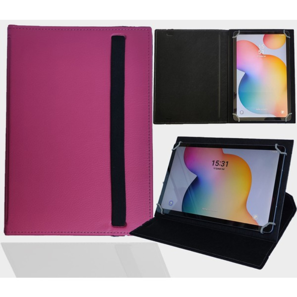 ZDN Case Samsung Galaxy Tab S9 Fe Tablet Uyumlu Standlı Üniversal Kapaklı Tablet Kılıfı - Pembe Tablet Kılıfı Fiyatı