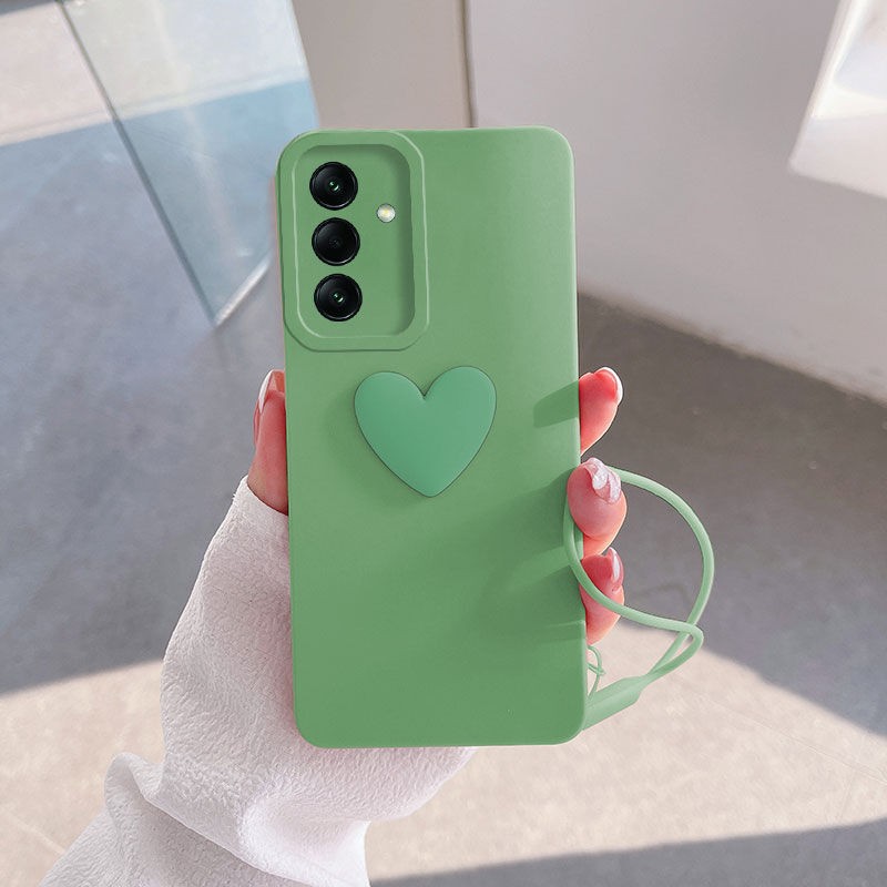 Zebana Samsung Galaxy A25 5g Uyumlu Kılıf Kalpli Love Silikon Kılıf Açık Yeşil Cep Telefonu Kılıfı Fiyatı