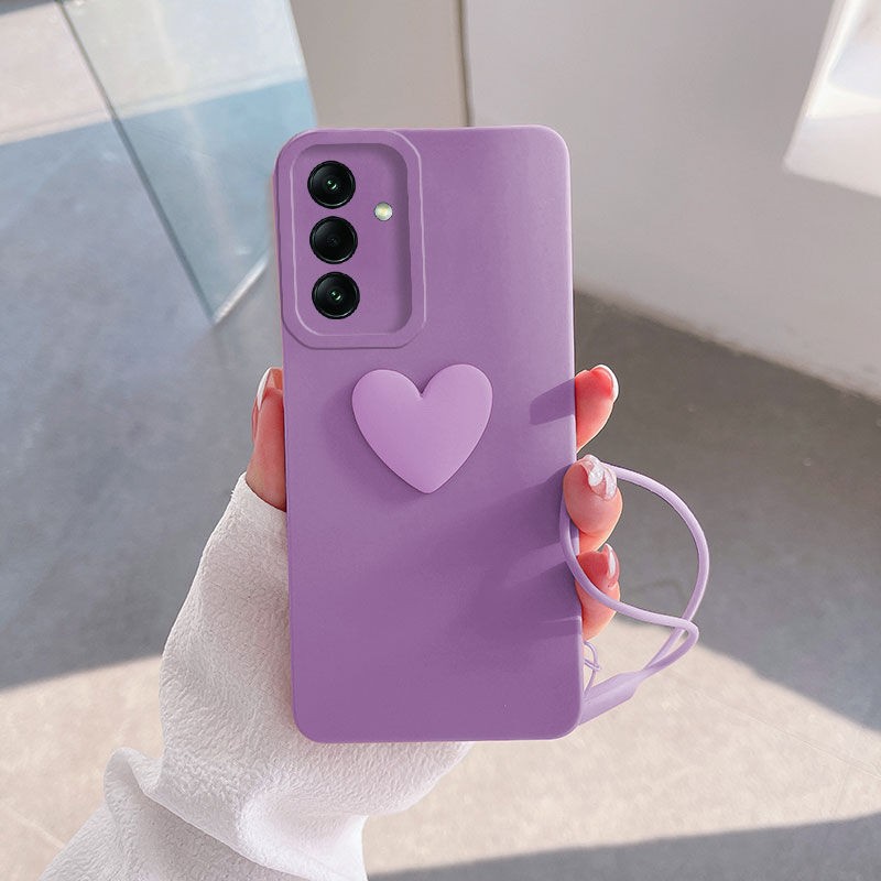 Zebana Samsung Galaxy A25 5g Uyumlu Kılıf Kalpli Love Silikon Kılıf Lila Cep Telefonu Kılıfı Fiyatı