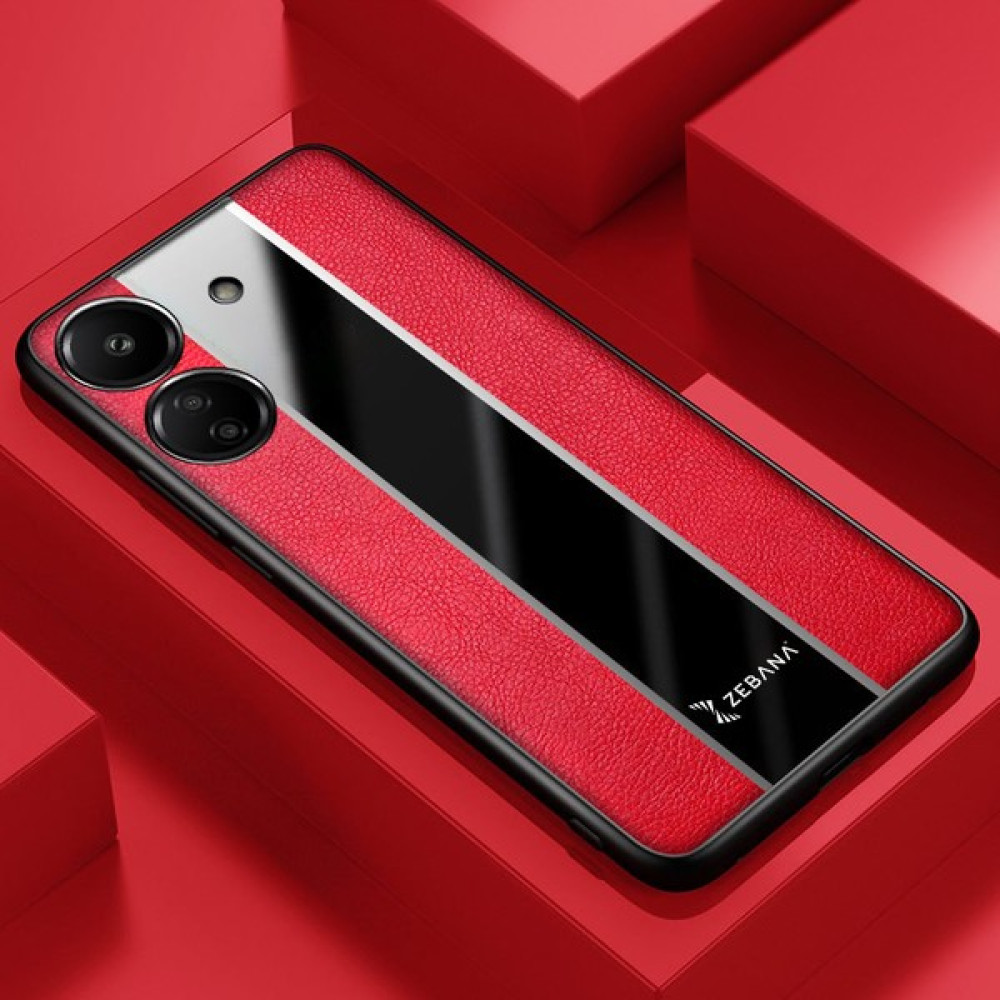 Zebana Xiaomi Redmi 13C Uyumlu Kılıf Premium Deri Kılıf Kırmızı Cep Telefonu Kılıfı Fiyatı