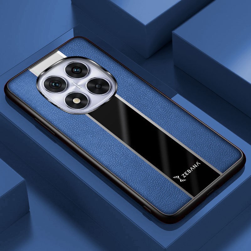 Zebana Xiaomi Redmi Note 14 Pro Uyumlu Kılıf Premium Deri Kılıf Mavi Cep Telefonu Kılıfı Fiyatı