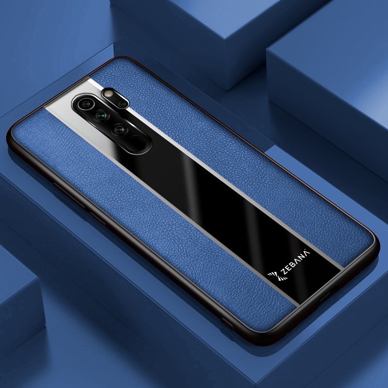 Zebana Xiaomi Redmi Note 8 Pro Kılıf Zebana Premium Deri Kılıf Mavi Cep Telefonu Kılıfı Fiyatı