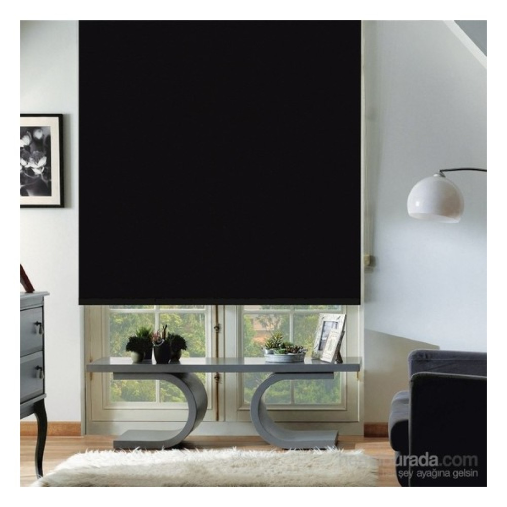ZebraEvim Siyah Polyester Stor Perde - 100 x 200 cm Stor Perde Fiyatı