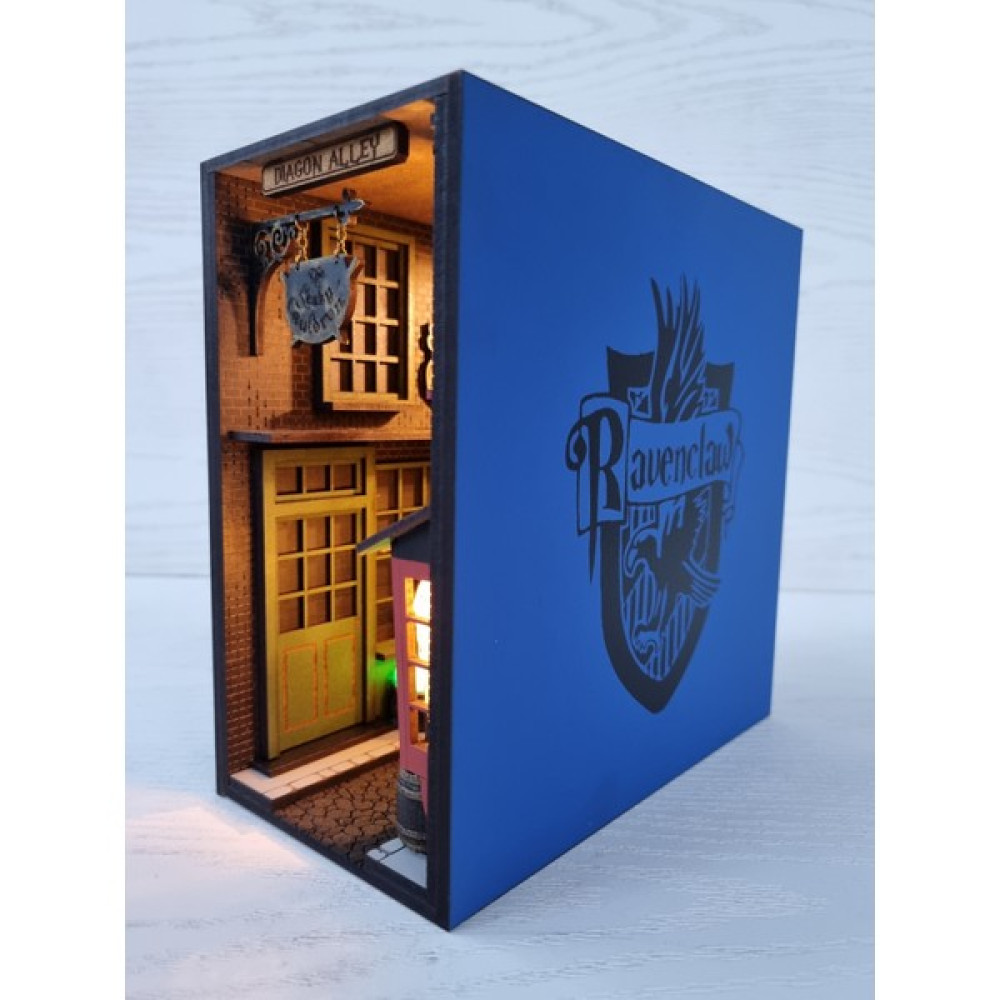 Zebrami Ravenclaw - Harry Potter Diagon Yolu Işıklı Kitaplık Dekoru - Book Nook V2 - Mavi Hediyelik Eşya Fiyatı