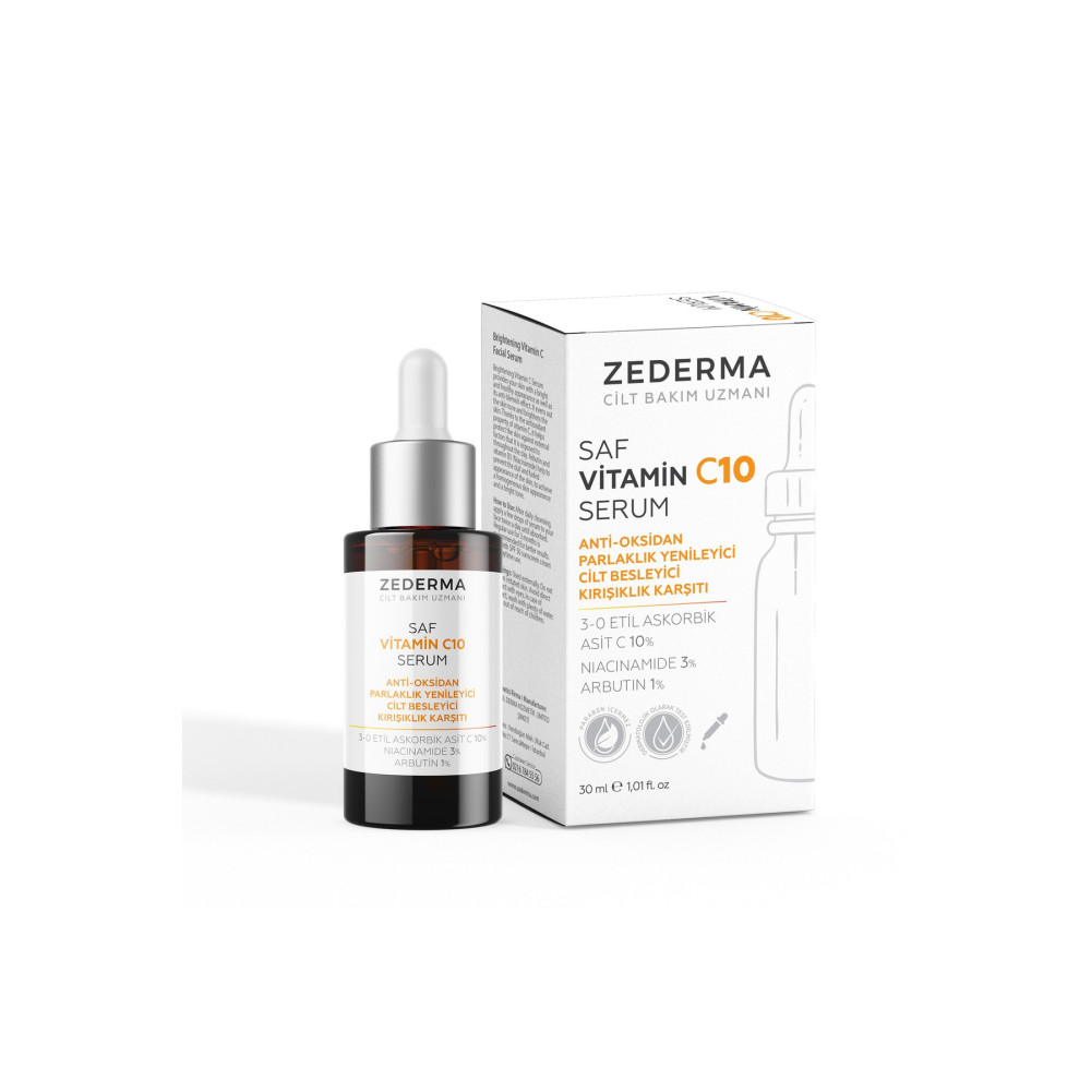 ZEDERMA Saf Vitamin C0 Serum & Parlaklık Yenileyici & Cilt Besleyici & Kırışıklık Karşıtı & Anti-oksidan Cilt ve Yüz Bakımı Fiyatı