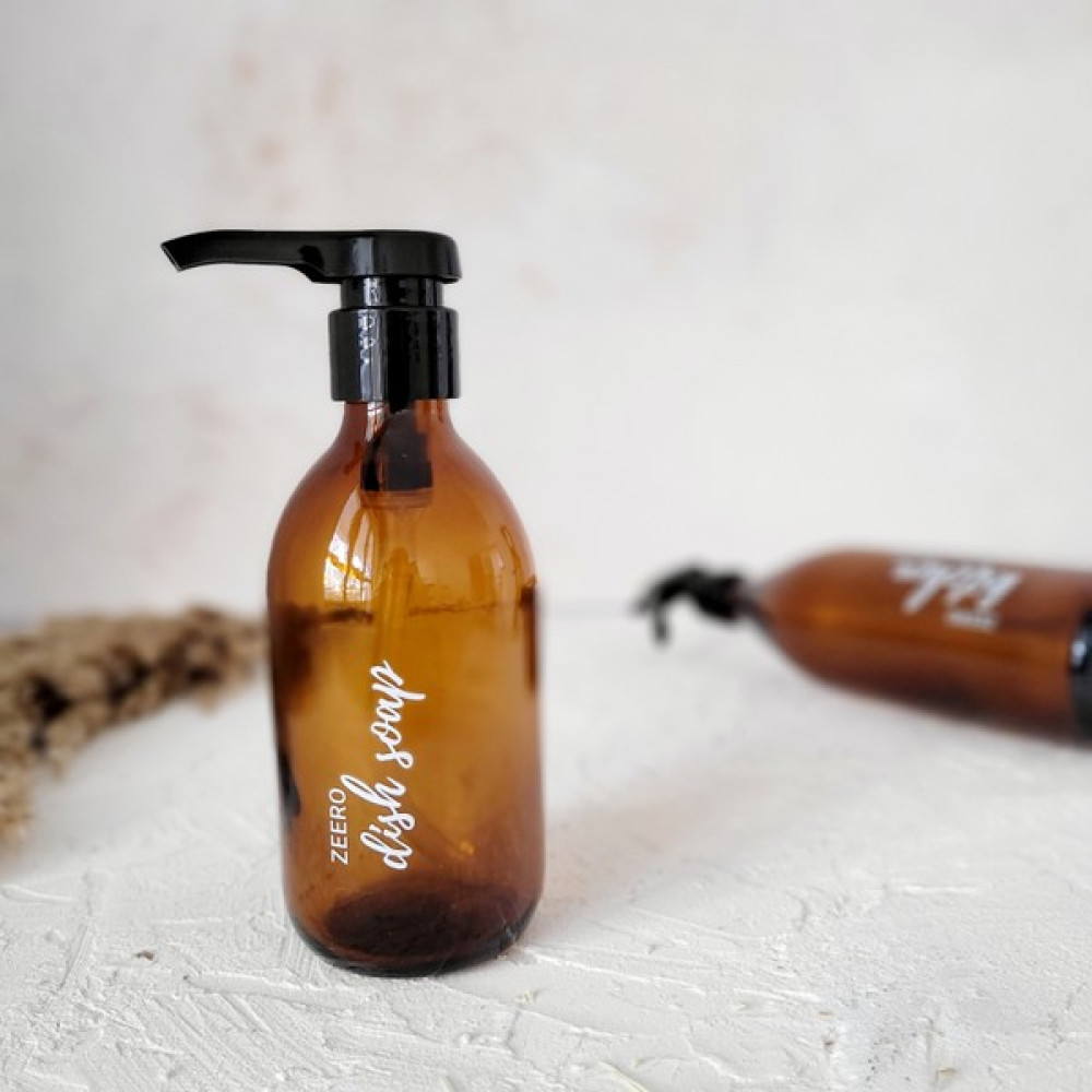Zeero Amber Cam Şişe 300 ml Sıvı Sabunluk - Dish Soap Sabunluk Fiyatı