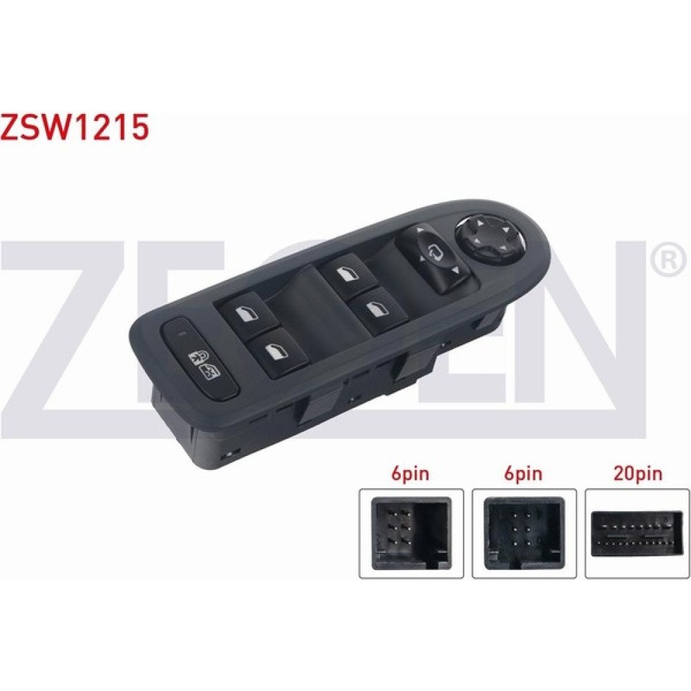 Zegen Peugeot 308 2007 - 2013 Ayna Ayar Katlanır Tip ve Cam Açma Anahtarı Grup Çerçeveli 32 Pin 96644915XT Oto Cam Aksesuarları Fiyatı