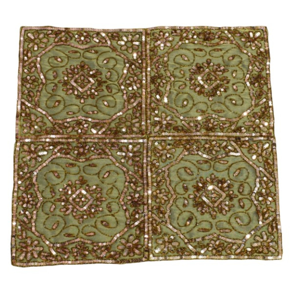 Zehra Abla Halı Otantik El Işi Ince Kum Boncuklu Masa Sehpa Fiskos Örtüsü - Renkli - 46 x 50 cm Masa Örtüsü Fiyatı