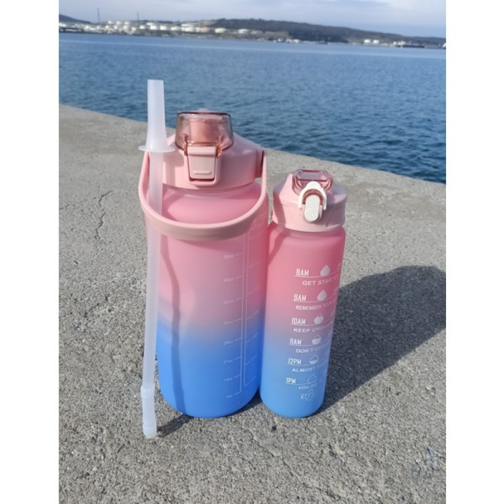 Zehra Egeli Motivasyonel 2 Lt + 900 ml 2'li Sporcu Motivasyon Su Matarası Dayanıklı Oto Boyaları Fiyatı