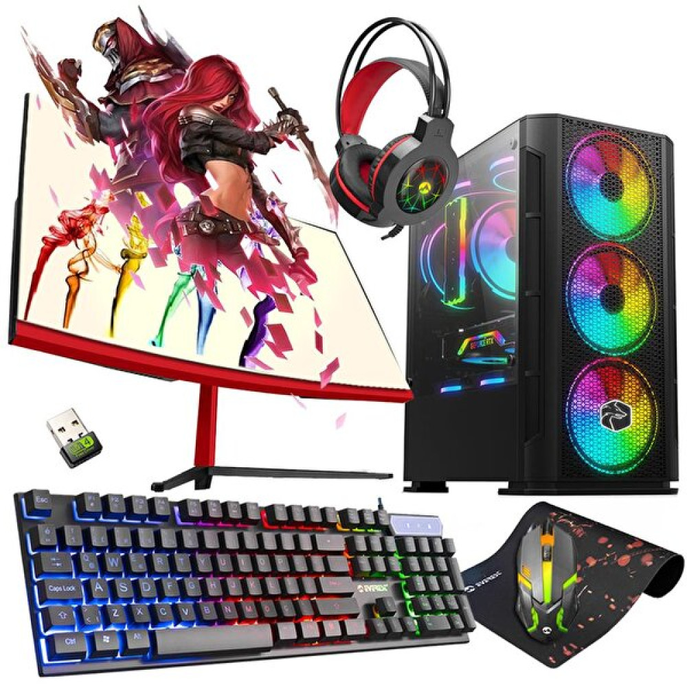 Zeiron Fx60 Intel Core i5 3470 23.8" 16 GB RAM 1 TB SSD 256 GB HDD RX 550 Curved FreeDOS Gaming Masaüstü Bilgisayar Masaüstü Bilgisayar Fiyatı