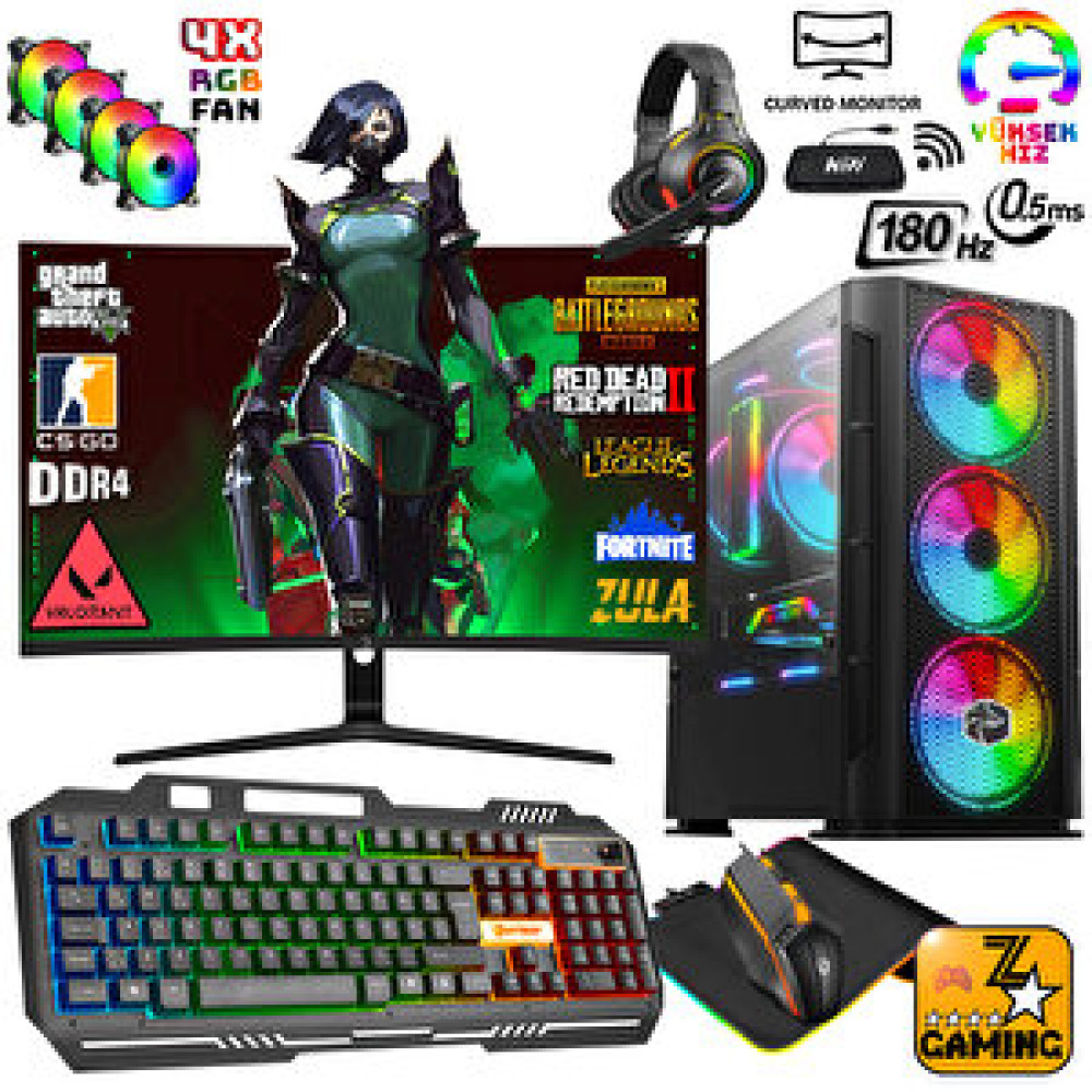 Zeiron Icaris X3 Ryzen 5 3600 16gb 256gb M.2 Ssd + 1tb Rtx3060 12gb 192bit 24" 180hz Oyuncu Masaüstü Bilgisayar Ekran Kartları Fiyatı