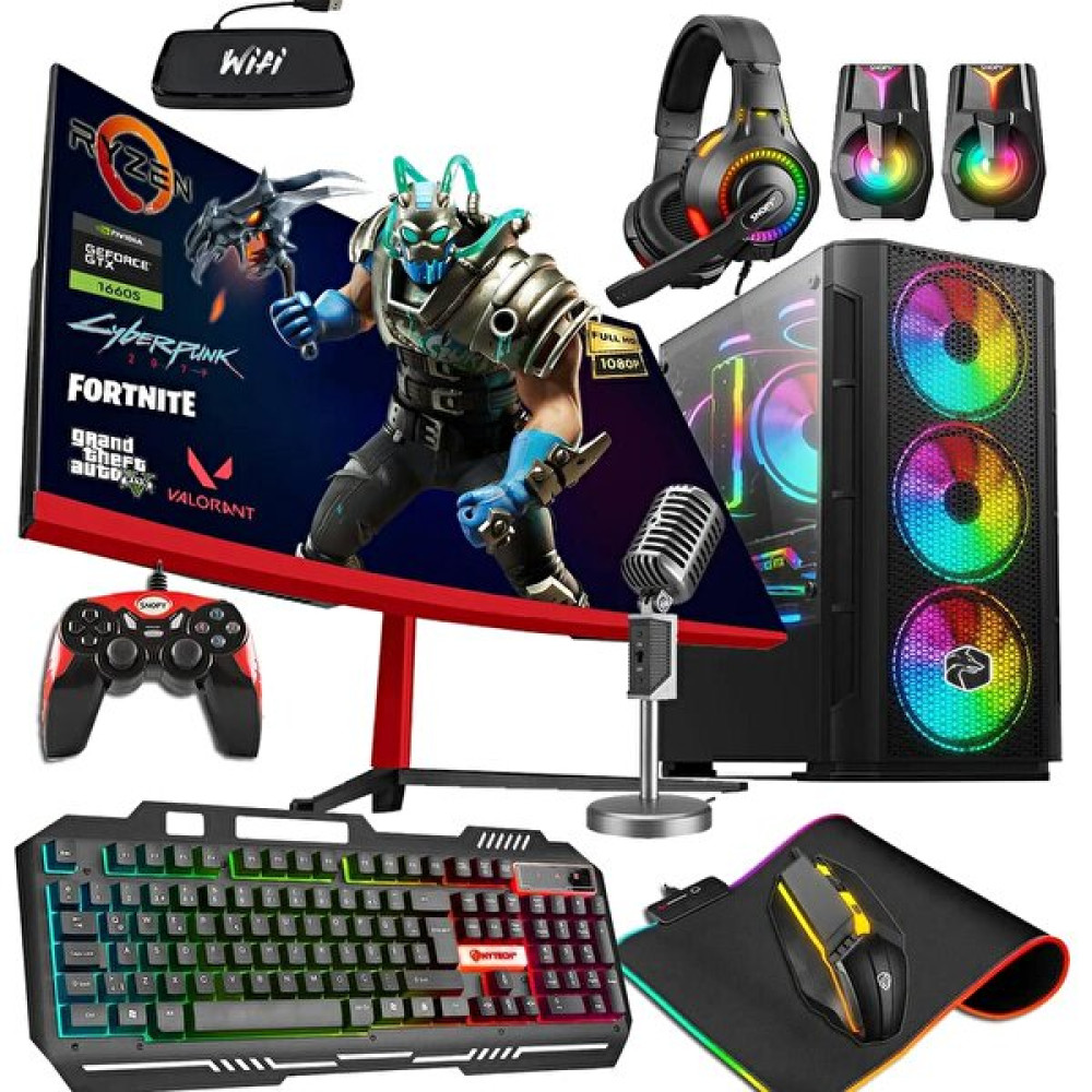 Zeiron Ptx90 AMD Ryzen 5 3600 27" 32 GB RAM 512 GB M.2 SSD 1 TB HDD Gtx1660 FreeDOS Masaüstü Oyun Bilgisayarı Masaüstü Bilgisayar Fiyatı